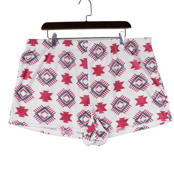 BearPaw Fleece Red 2 Piece Pajama Long Sleeve Top & Short Set Soft Cozy 2X NWT - Picture 8 of 10